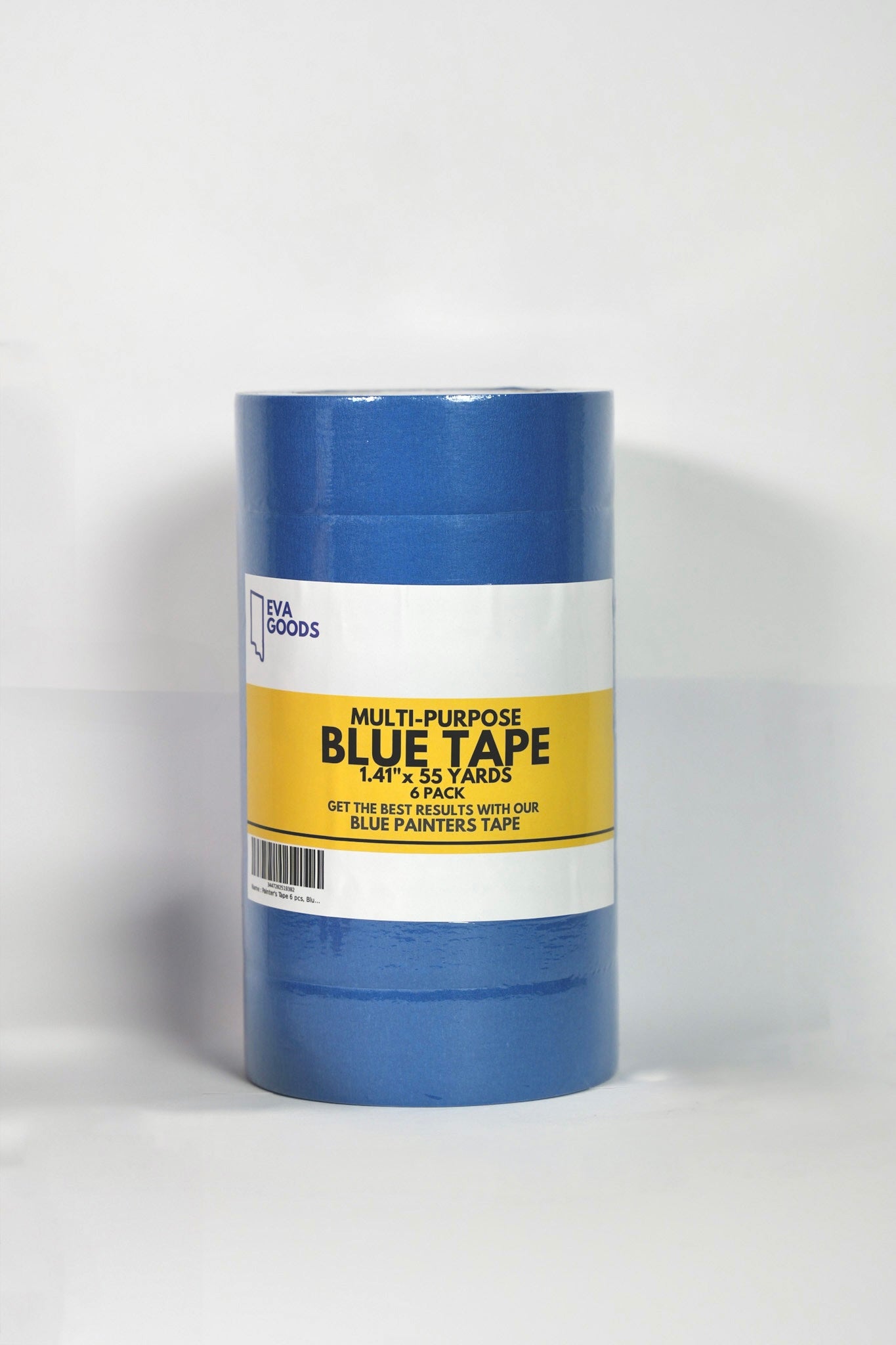 6 Pack - 1 1/2 inches Blue Masking Tape 1.41 inches