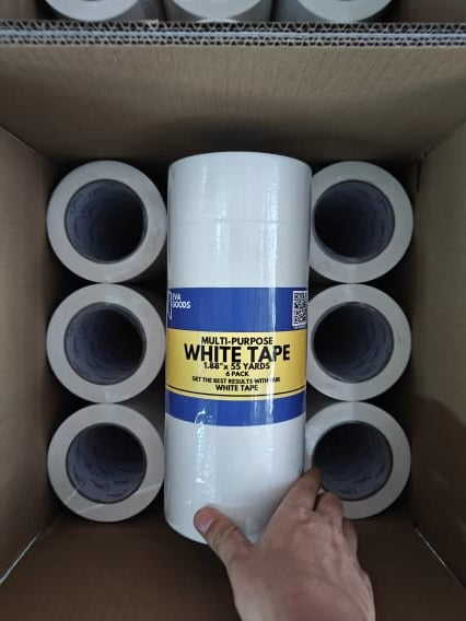 White 6 Pack 1.88 inches - White Tape