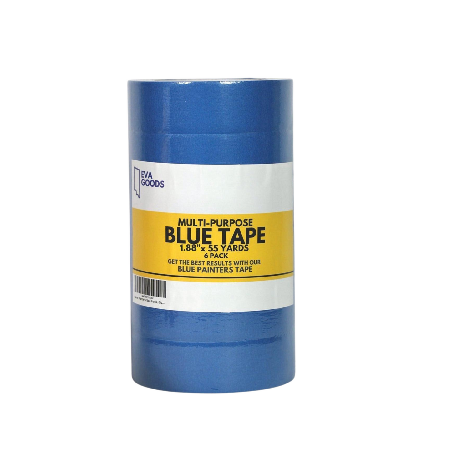 6 Pack 1.88 inches - Blue Masking Tape