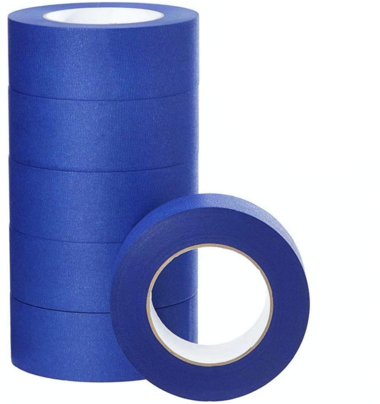 6 Pack - 1 1/2 inches Blue Masking Tape 1.41 inches