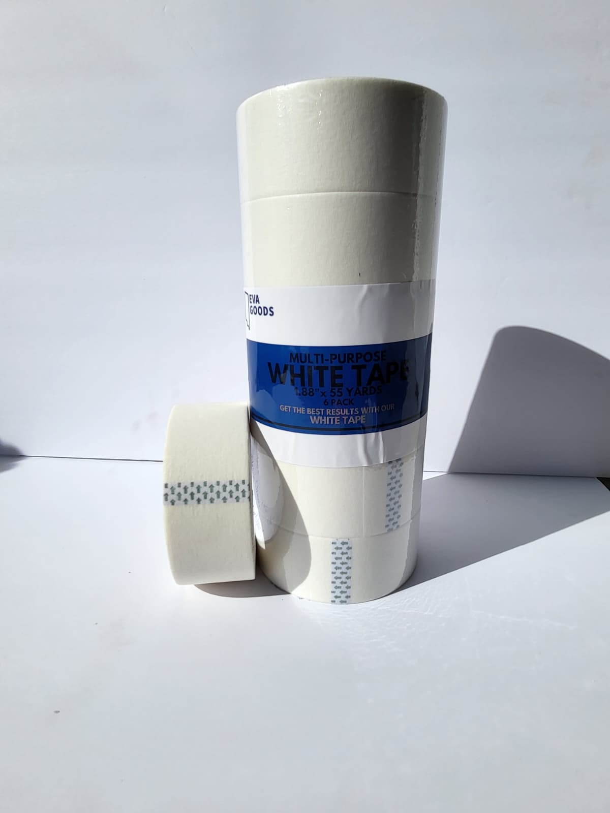 White 6 Pack 1.88 inches - White Tape